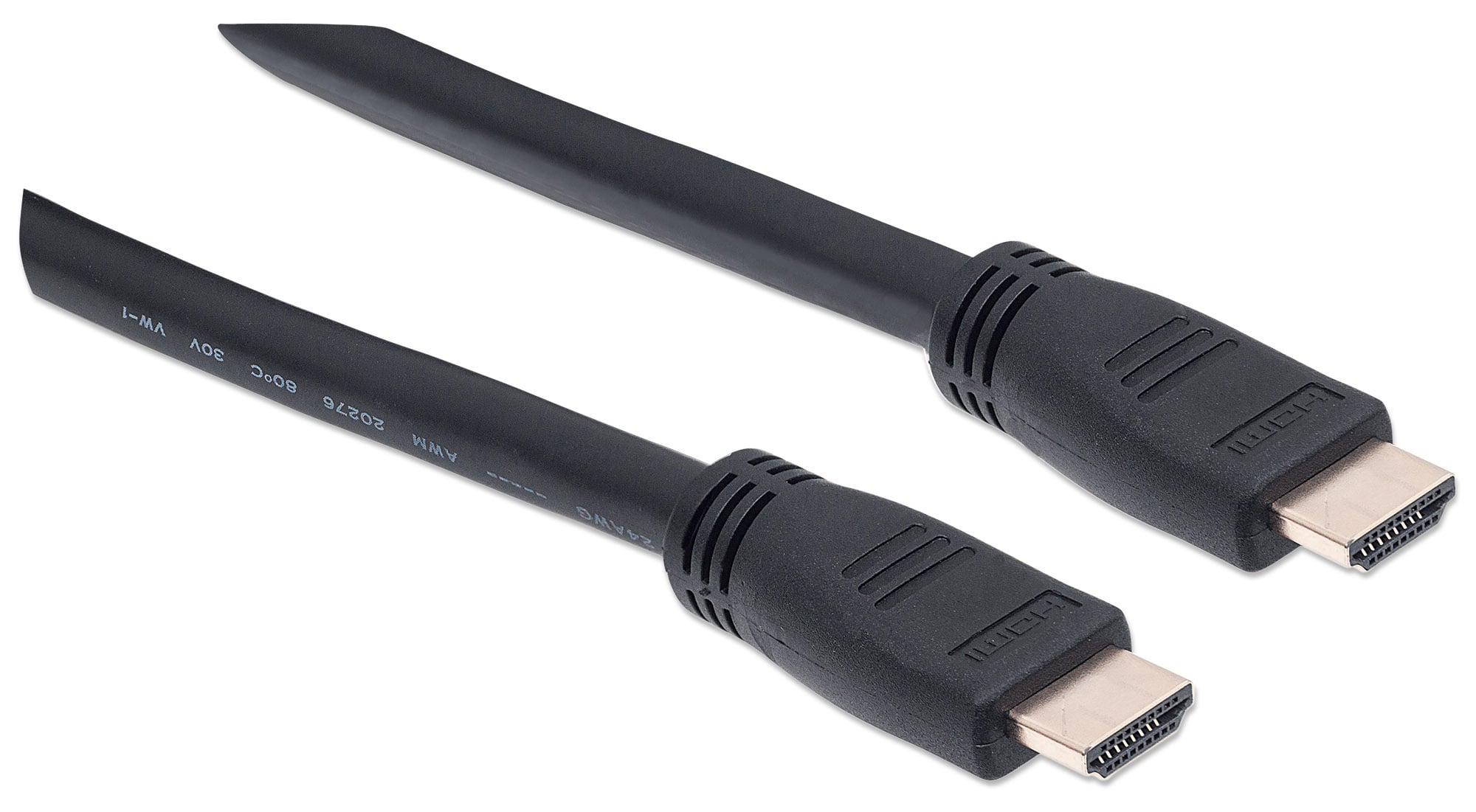 Cavo HDMI CL3 High Speed con Ethernet A/A M/M 10m Nero - Manhattan ICOC HDMI-CL3-100
