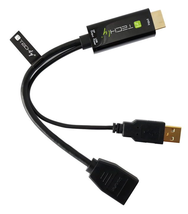 Adattatore Convertitore da HDMI a DisplayPort con USB 4K 30Hz - Techly ICOC HDMI-DP12A