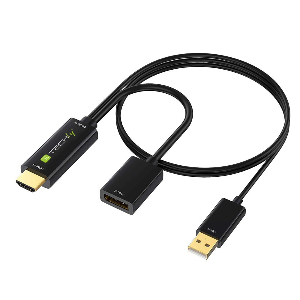 Adapter HDMI Converter to DisplayPort 4 K 60 Hz USB - Techly ICOC HDMI-DP 12 A 60