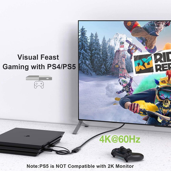 Adattatore Convertitore HDMI a DisplayPort 4K 60Hz USB - Techly ICOC HDMI-DP12A60