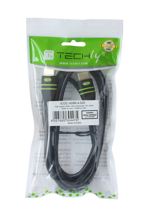 Cavo HDMI High Speed con Ethernet A/A M/M con Ferrite 10m - Techly ICOC HDMI-FR-100