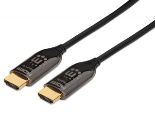 Cavo Plenum-Rated HDMI Attivo in Fibra Ottica 20m - Manhattan ICOC HDMI-HY2-020C