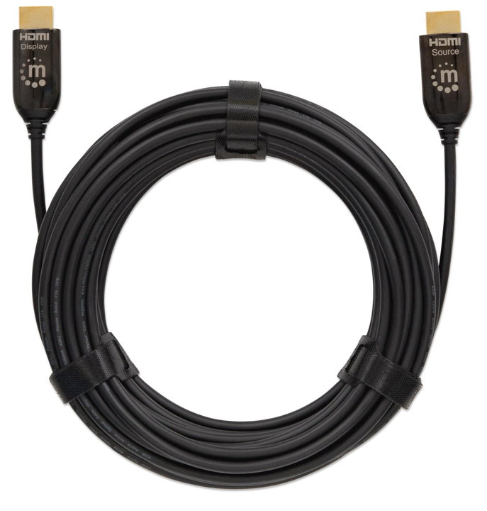 Cavo Plenum-Rated HDMI Attivo in Fibra Ottica 20m - Manhattan ICOC HDMI-HY2-020C