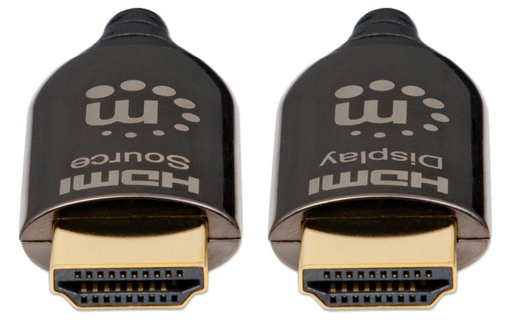 Cavo Plenum-Rated HDMI Attivo in Fibra Ottica 50m - Manhattan ICOC HDMI-HY2-050C