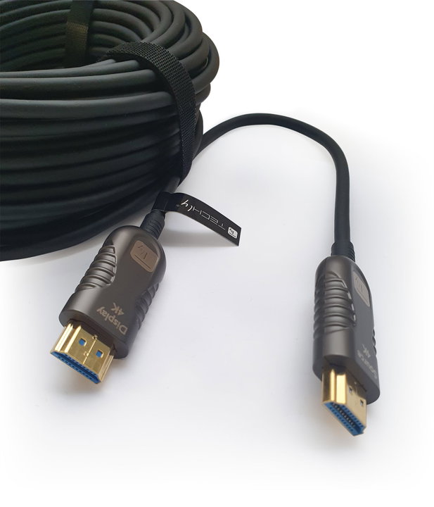 Cavo Ottico Attivo HDMI 2.0 AOC 4K 18Gbps 100m - Techly ICOC HDMI-HY2-100