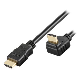 High Speed HDMI cable with Ethernet A/A M/M Angle 5 m Black - Techly ICOC HDMI-LE- 050