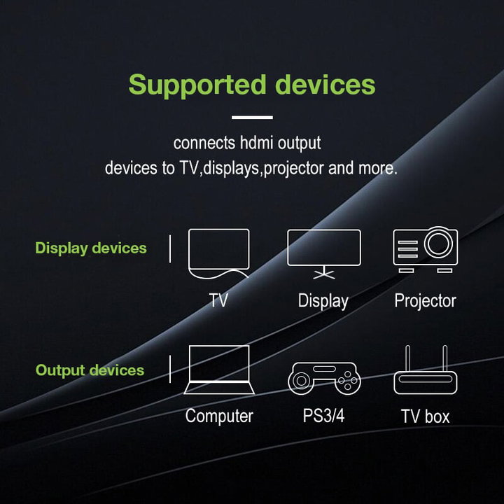 HDMI High Speed extension cable with Ethernet 4 K@ 60 Hz M/F 0,2 m - Techly ICOC HDMI 2 - 4 -EXT 002
