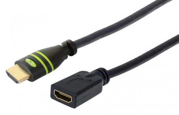 Cavo Prolunga HDMI High Speed con Ethernet 4K@60Hz M/F 1,8 m - Techly ICOC HDMI2-4-EXT010