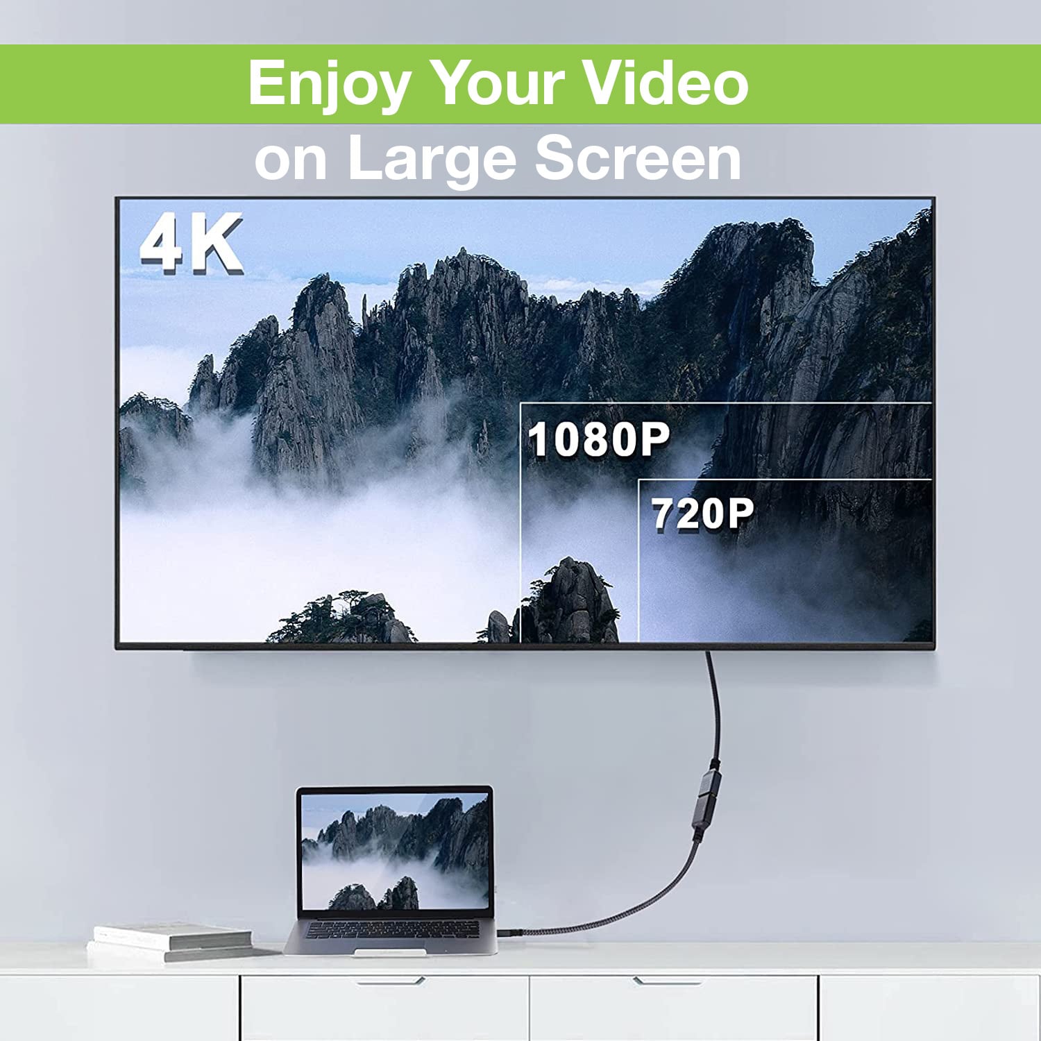 HDMI High Speed extension cable with Ethernet 4 K 60 Hz M/F 3,0 m - Techly ICOC HDMI 2 - 4 -EXT 030