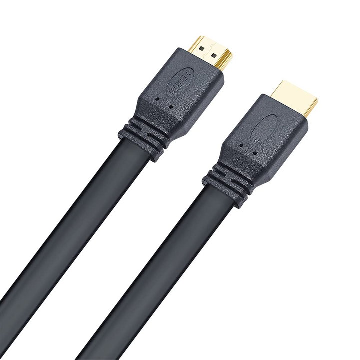 Cavo HDMI 2.0 High Speed con Ethernet A/A M/M Piatto 0,5m - Techly ICOC HDMI2-FE-005TY