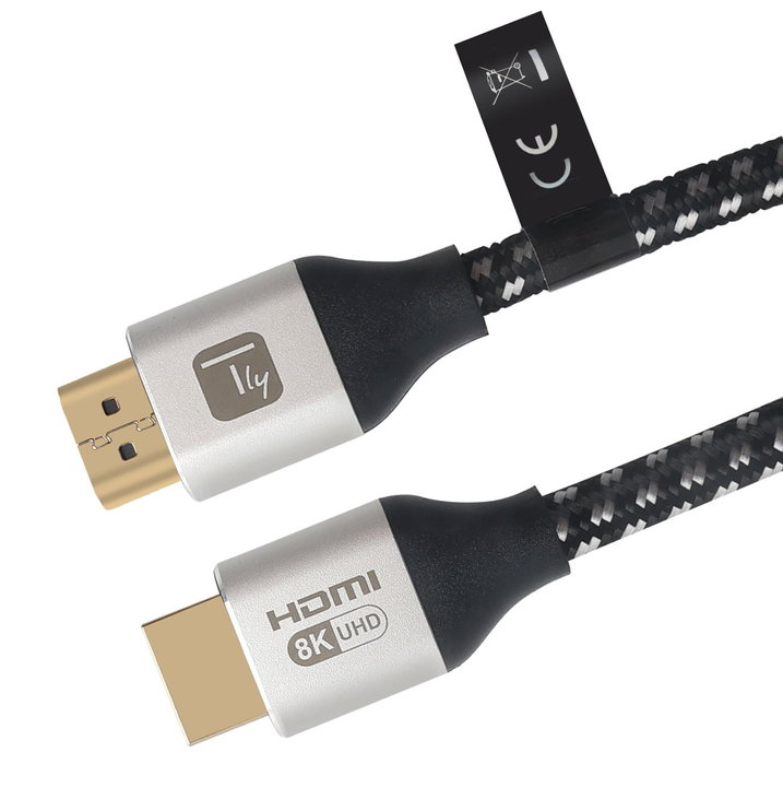 Cavo HDMI Ultra High Speed 48Gbps Maschio/Maschio 8K@60Hz Certificato 1m - Techly ICOC HDMI21-8-010T