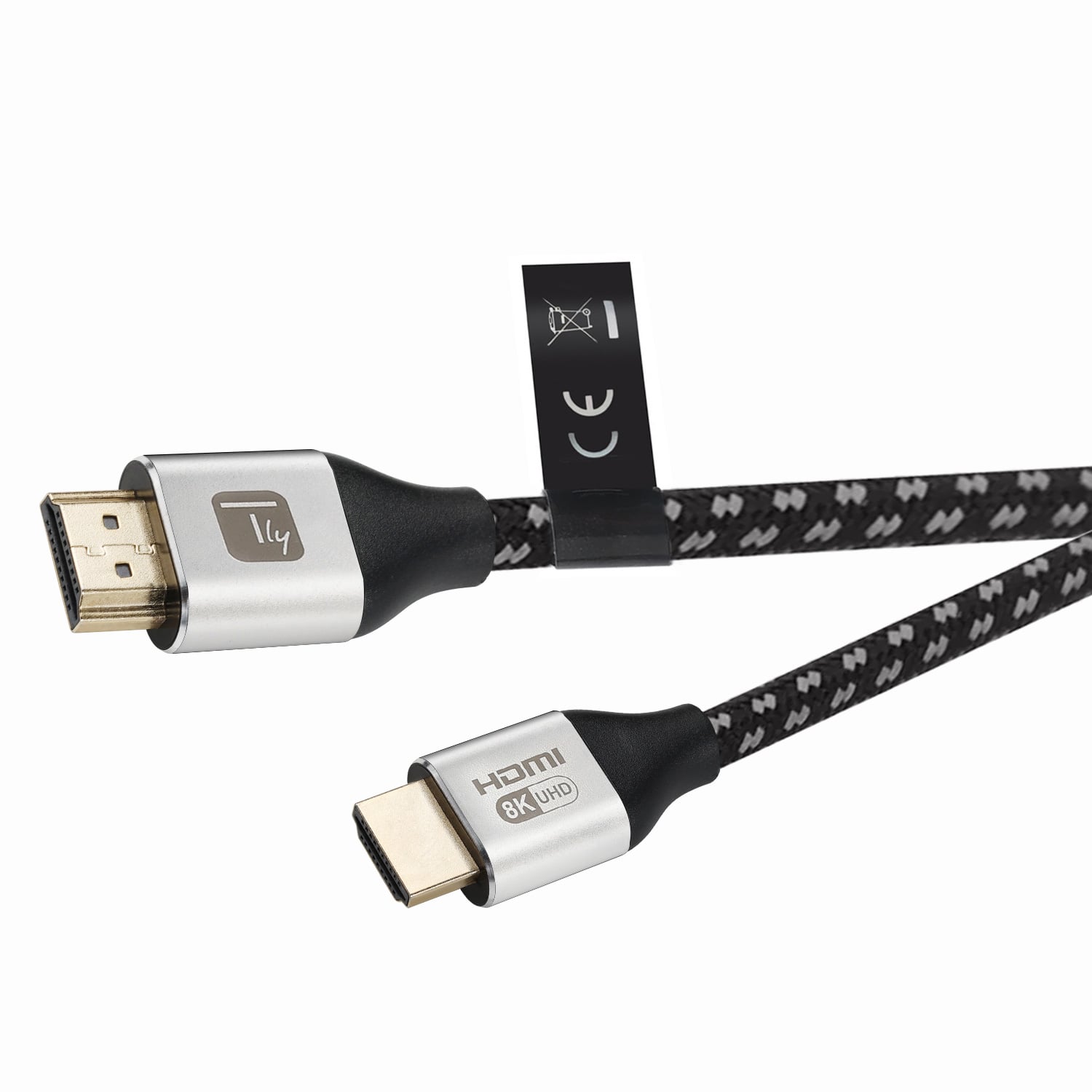 HDMI Ultra High Speed 48 Gbps Male/Man 8 K@ 60 Hz Certificate 1 m - Techly ICOC HDMI 21 - 8 - 010 T
