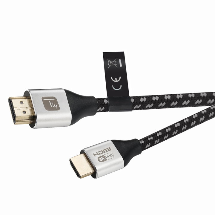 Cavo HDMI Ultra High Speed 48Gbps Maschio/Maschio 8K@60Hz Certificato 1m - Techly ICOC HDMI21-8-010T