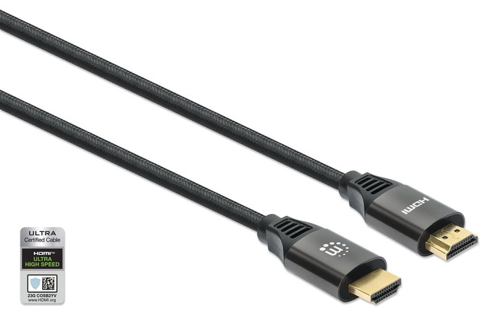 Cavo HDMI con Ethernet Ultra High Speed 8K@60Hz eARC 2m - Manhattan ICOC HDMI21-8-020MH