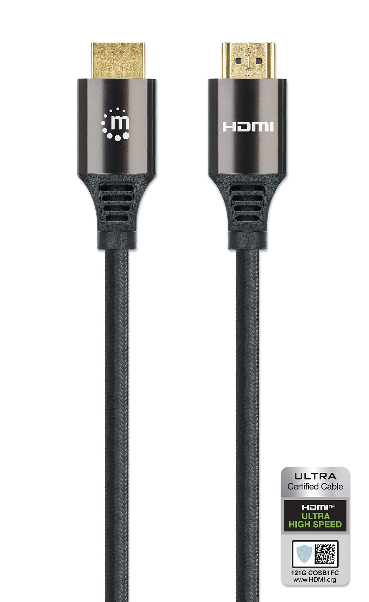 HDMI cable with Ethernet Ultra High Speed 8 K@ 60 Hz eARC 3 m - Manhattan ICOC HDMI 21 - 8 - 030 MH
