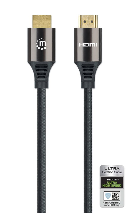 Cavo HDMI con Ethernet Ultra High Speed 8K@60Hz eARC 3m - Manhattan ICOC HDMI21-8-030MH