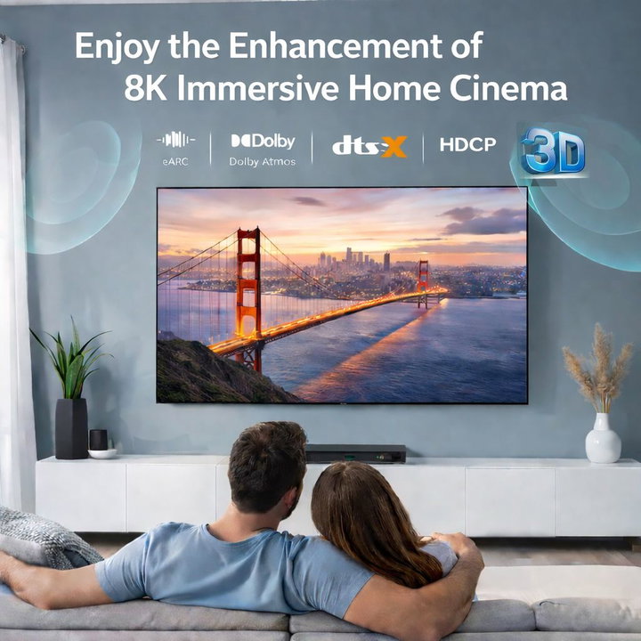 HDMI Ultra High Speed 8 K 48 Gbps eARC M/M 3 m - Techly ICOC HDMI 21 - 8 B- 030