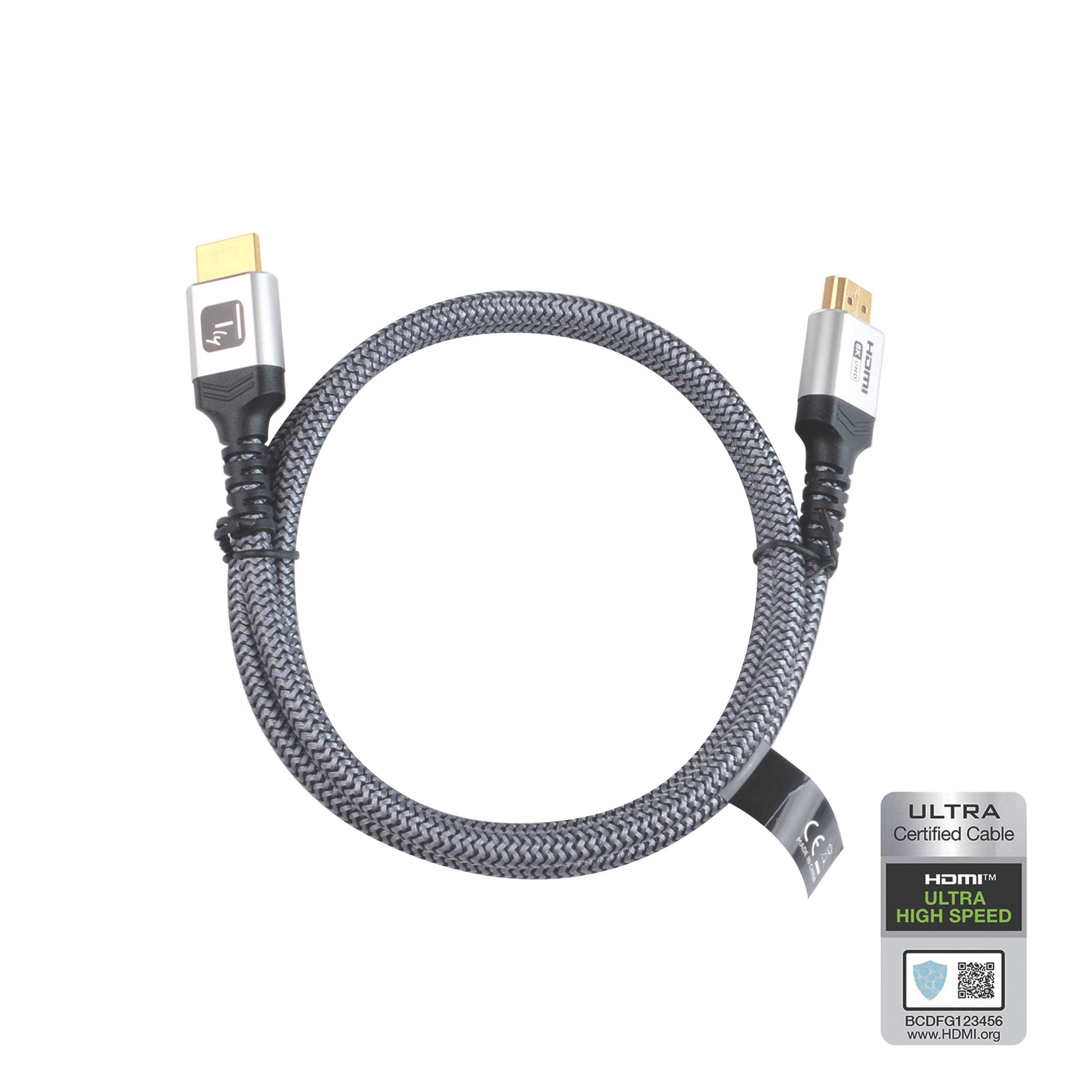 HDMI Ultra High Speed 48 Gbps Certificate 8 K@ 60 Hz 1 m - Techly ICOC HDMI 21 - 8 C- 010