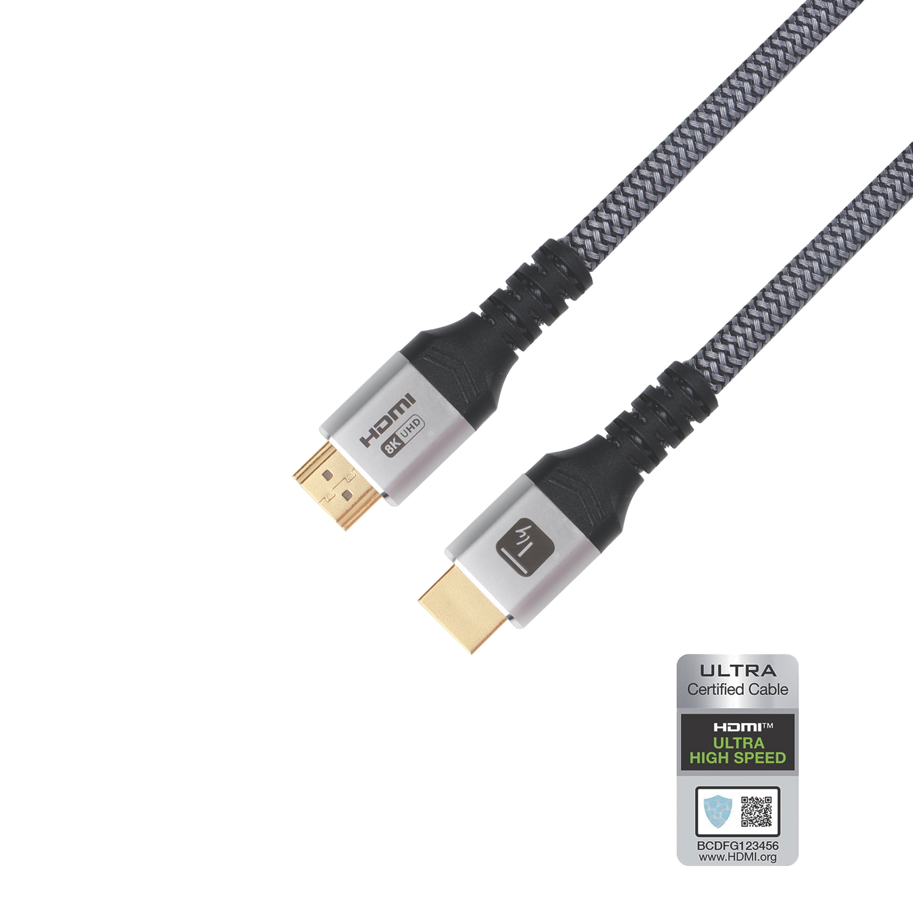 HDMI Ultra High Speed 48 Gbps Male/Man 8 K@ 60 Hz Certificate 3 m - Techly ICOC HDMI 21 - 8 C- 030