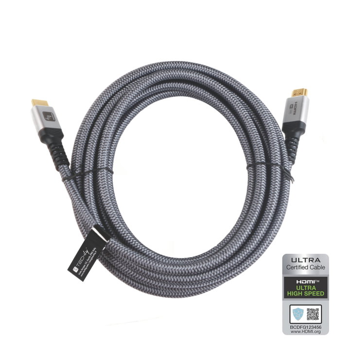 Cavo HDMI Ultra High Speed 48Gbps Maschio/Maschio 8K@60Hz Certificato 5m - Techly ICOC HDMI21-8C-050