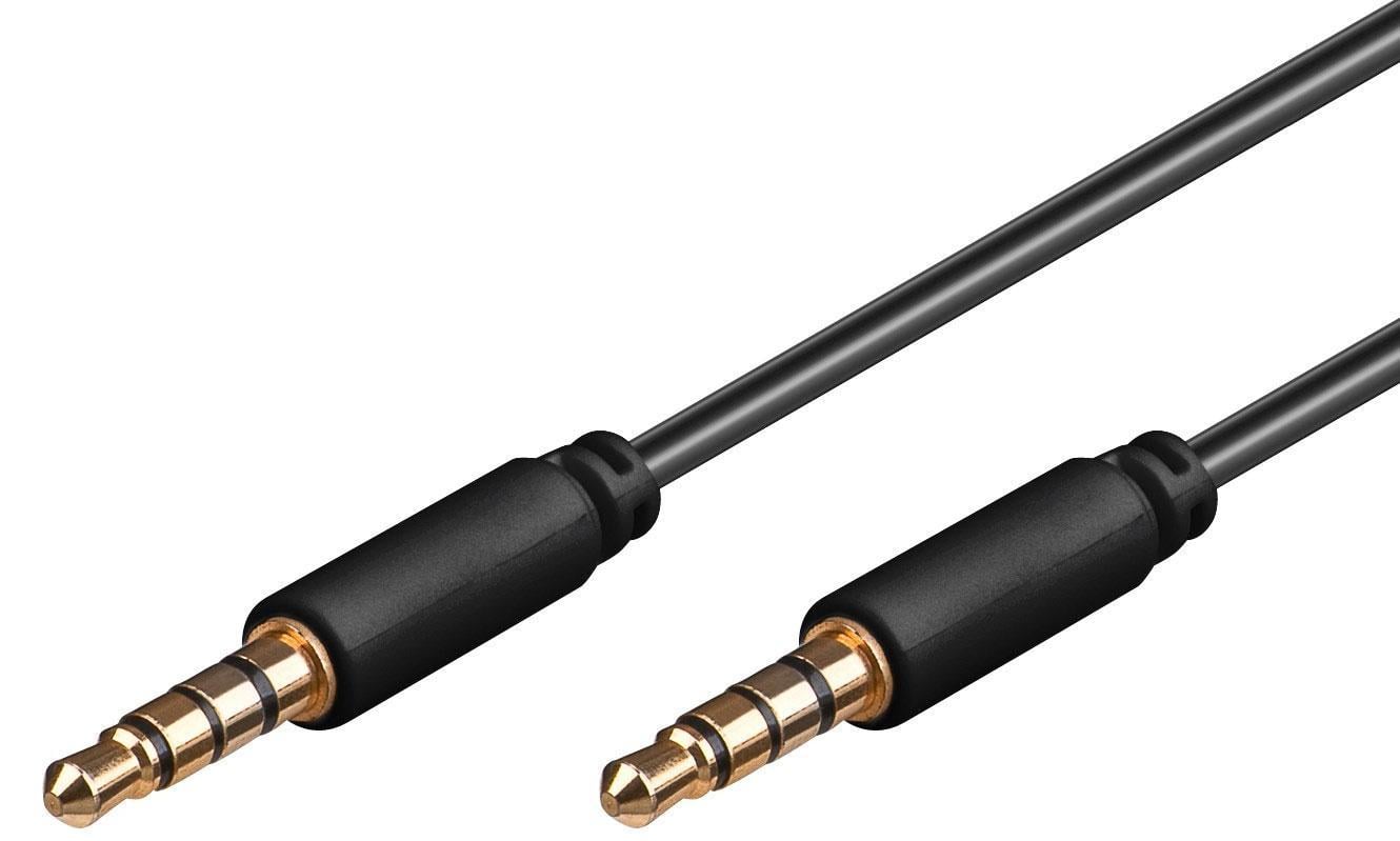 Cavo Audio 3.5 mm M/M iPhone, iPad, iPod 1,5m - Goobay ICOC IPHONE-MM015BK