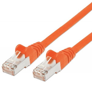 Cat6 SFTP LSZH patch network cable 0,25m Orange - Intellinet ICOC LS6-0025OR