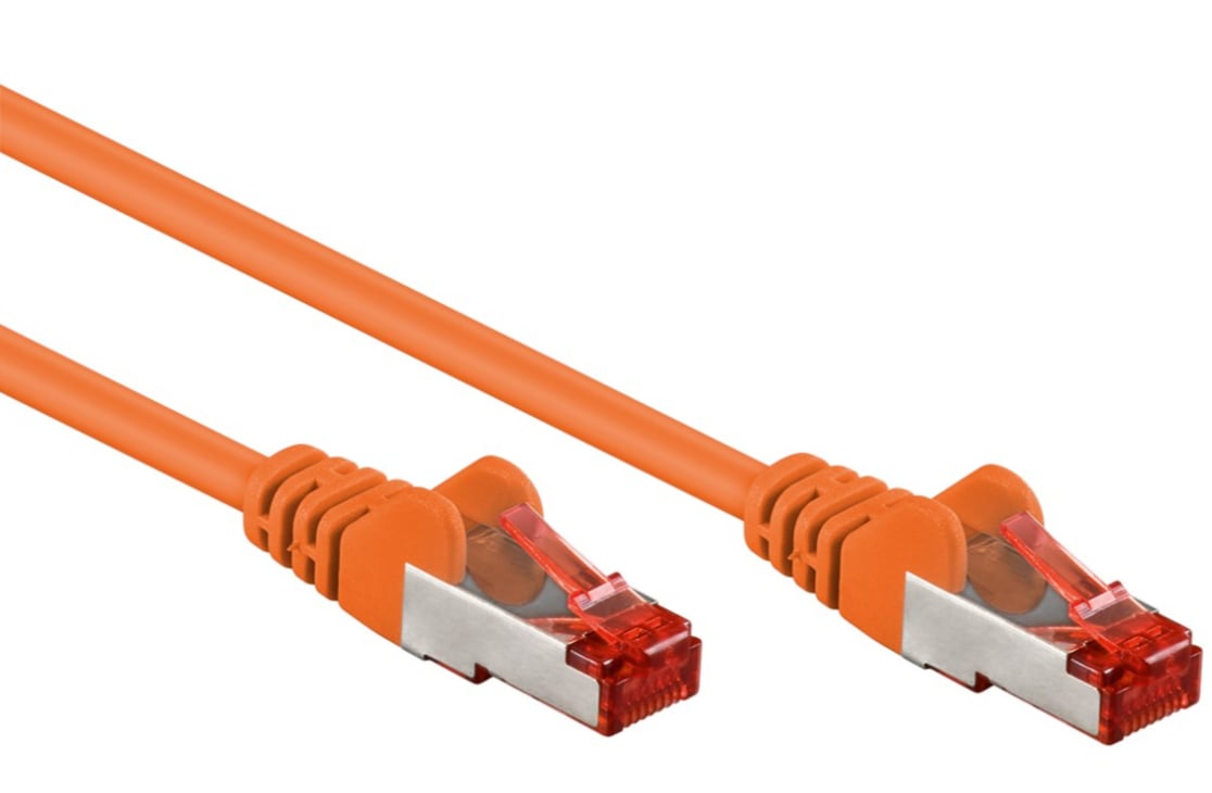 Cavo di rete Cat6 SFTP LSZH 0,25m Arancione - Goobay ICOC LS6-0025ORG