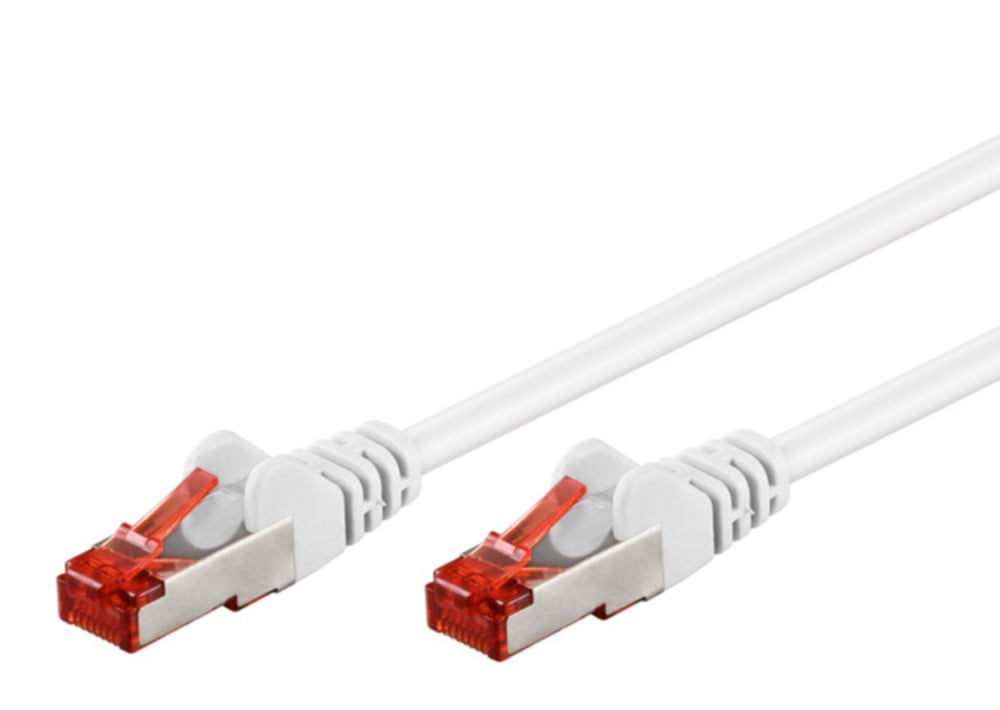 Cavo di rete Patch Cat6 Bianco SFTP LSZH 0,25m - Goobay ICOC LS6-0025WHG
