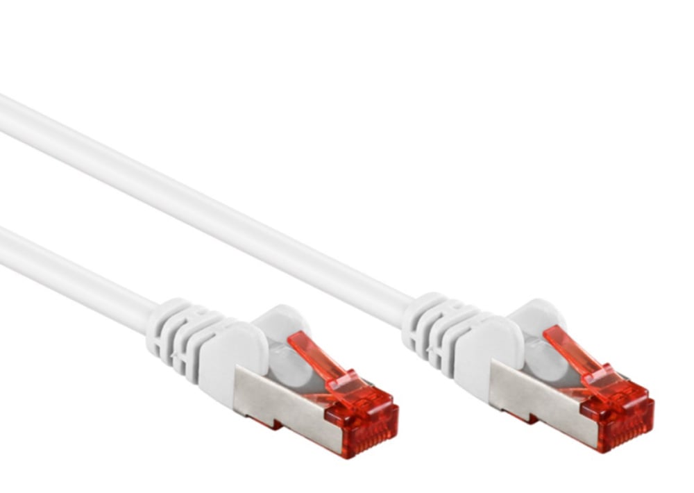 Cavo di rete Patch Cat6 Bianco SFTP LSZH 0,25m - Goobay ICOC LS6-0025WHG