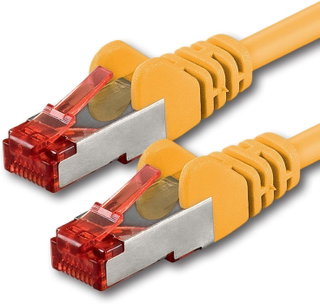 Cavo di rete Patch in rame Cat6 Giallo SFTP LSZH 0,25m - Goobay ICOC LS6-0025YEG