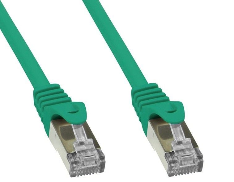 Cavo di Rete Cat6 Verde SFTP LSZH 0,5m - Techly Professional ICOC LS6-005-GREET