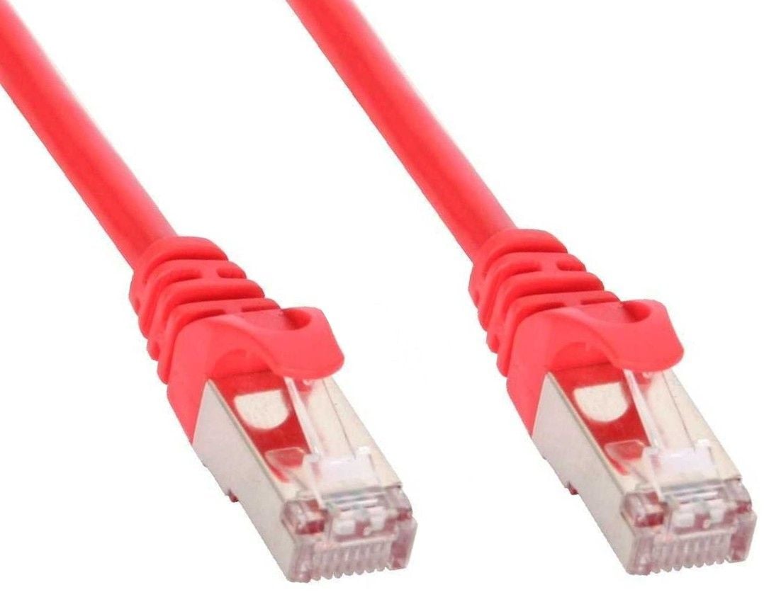 Network cable Cat 6 Red SFTP LSZH 0,5 m - Techly Professional ICOC LS 6 - 005 -RET