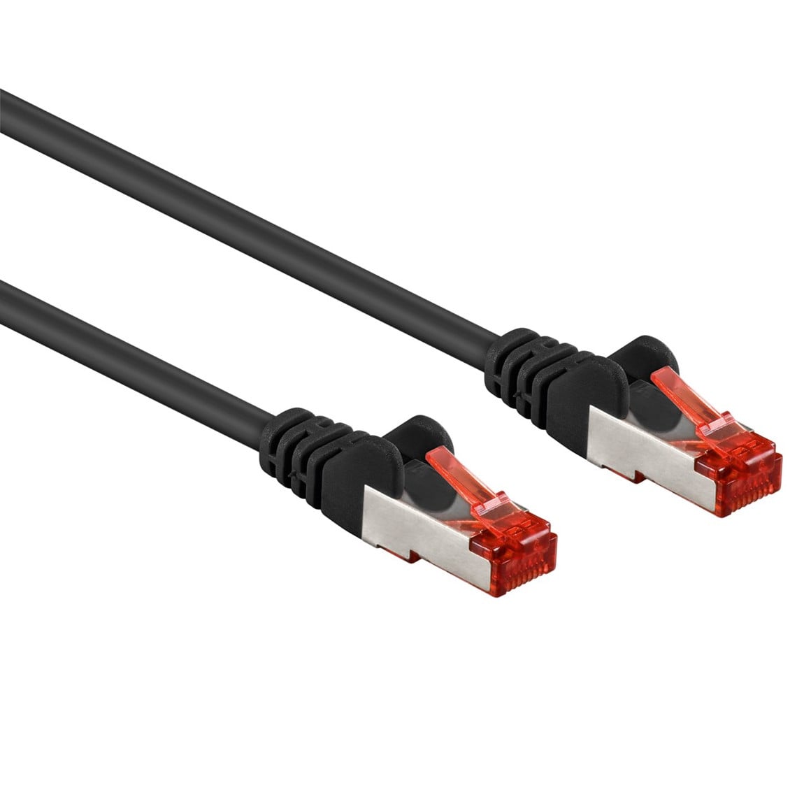 Cavo Rete Patch Rame Cat6 SFTP LSZH Nero 0,5m - Goobay ICOC LS6-005BKG