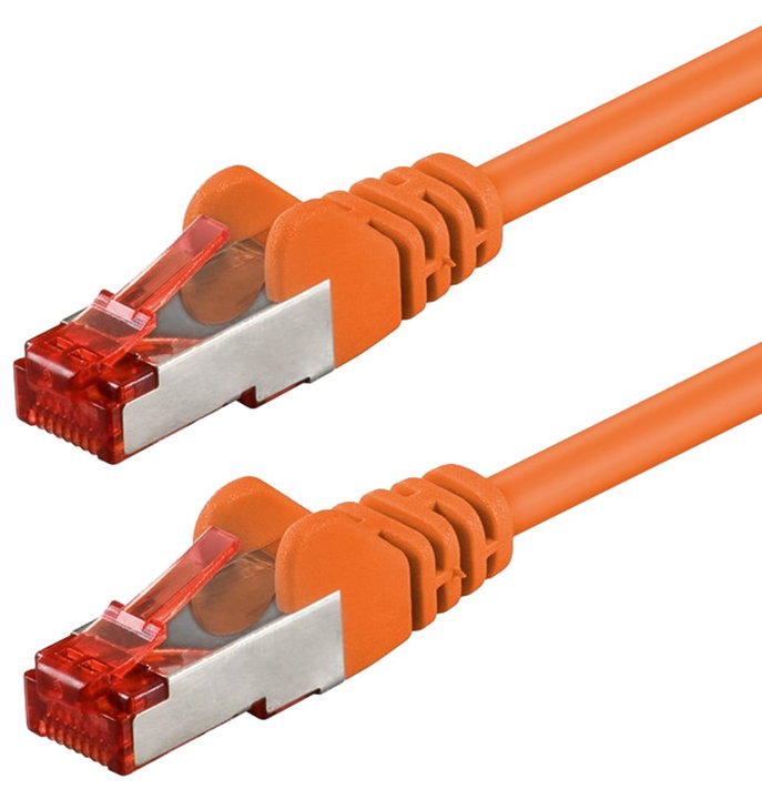 Patch Network Cable Cat 6 S/FTP LSZH 0,5 m Orange - Goobay ICOC LS 6 - 005 ORG