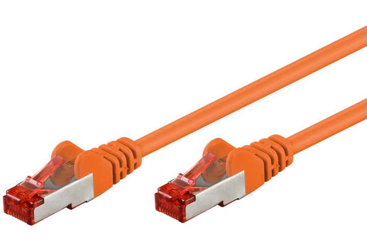 Patch Network Cable Cat 6 S/FTP LSZH 0,5 m Orange - Goobay ICOC LS 6 - 005 ORG
