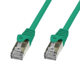 Network cable Cat 6 Green SFTP LSZH 1 m - Techly Professional ICOC LS 6 - 010 -GREET