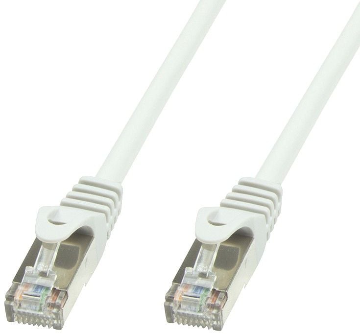 Network cable Cat 6 White SFTP LSZH 1 m - Techly Professional ICOC LS 6 - 010 -WHT