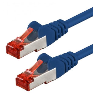 Cavo di rete Patch in Rame Cat6 Blu SFTP LSZH 1m - Goobay ICOC LS6-010BLG