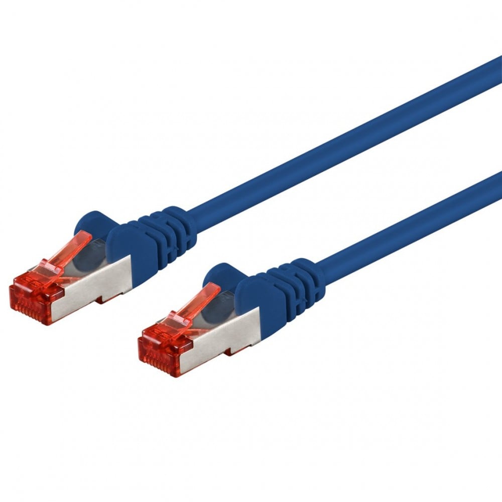 Cavo di rete Patch in Rame Cat6 Blu SFTP LSZH 1m - Goobay ICOC LS6-010BLG