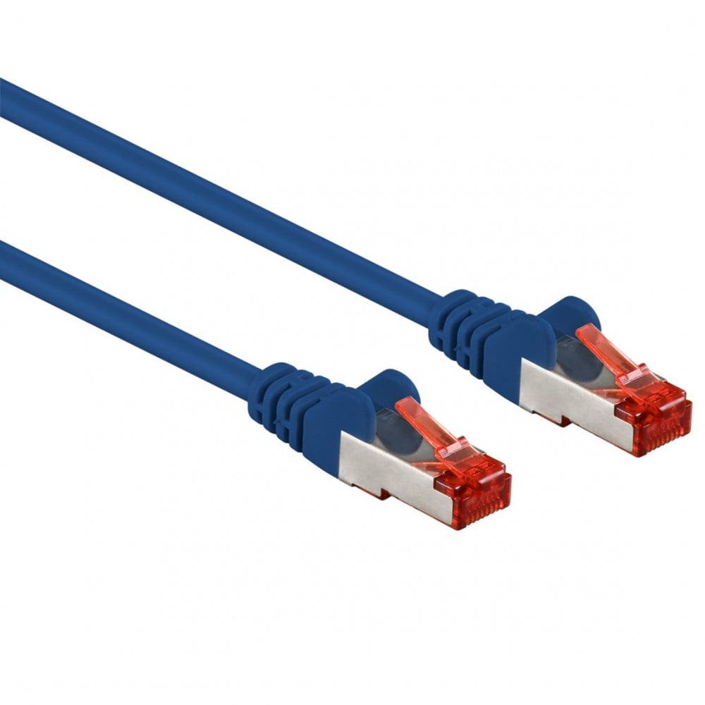Cavo di rete Patch in Rame Cat6 Blu SFTP LSZH 1m - Goobay ICOC LS6-010BLG