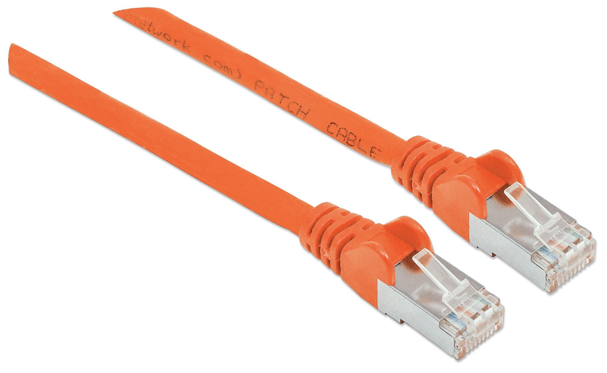 Cavo di Rete Patch Cat6 Arancione SFTP LSZH 1m - Intellinet ICOC LS6-010OR