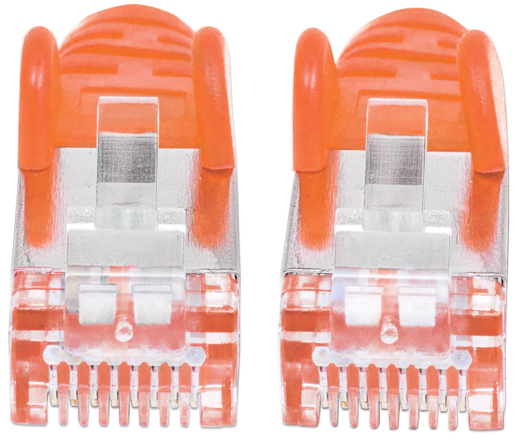 Cavo di Rete Patch Cat6 Arancione SFTP LSZH 1m - Intellinet ICOC LS6-010OR