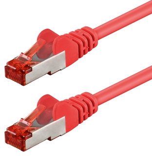 Cavo di rete Cat6 SFTP LSZH 1m Rosso - Goobay ICOC LS6-010REG