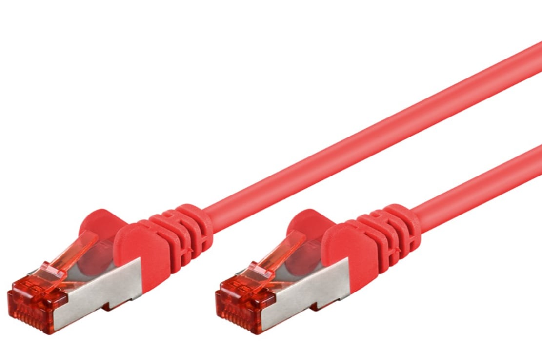 Cavo di rete Cat6 SFTP LSZH 1m Rosso - Goobay ICOC LS6-010REG