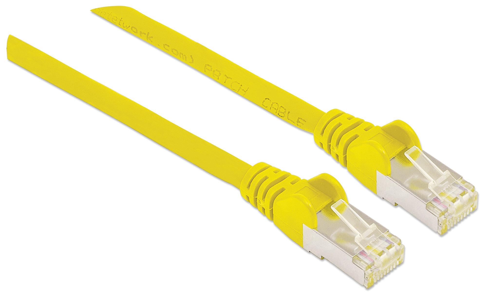 Cavo di Rete Patch Cat6 Giallo SFTP LSZH 1m - Intellinet ICOC LS6-010YE