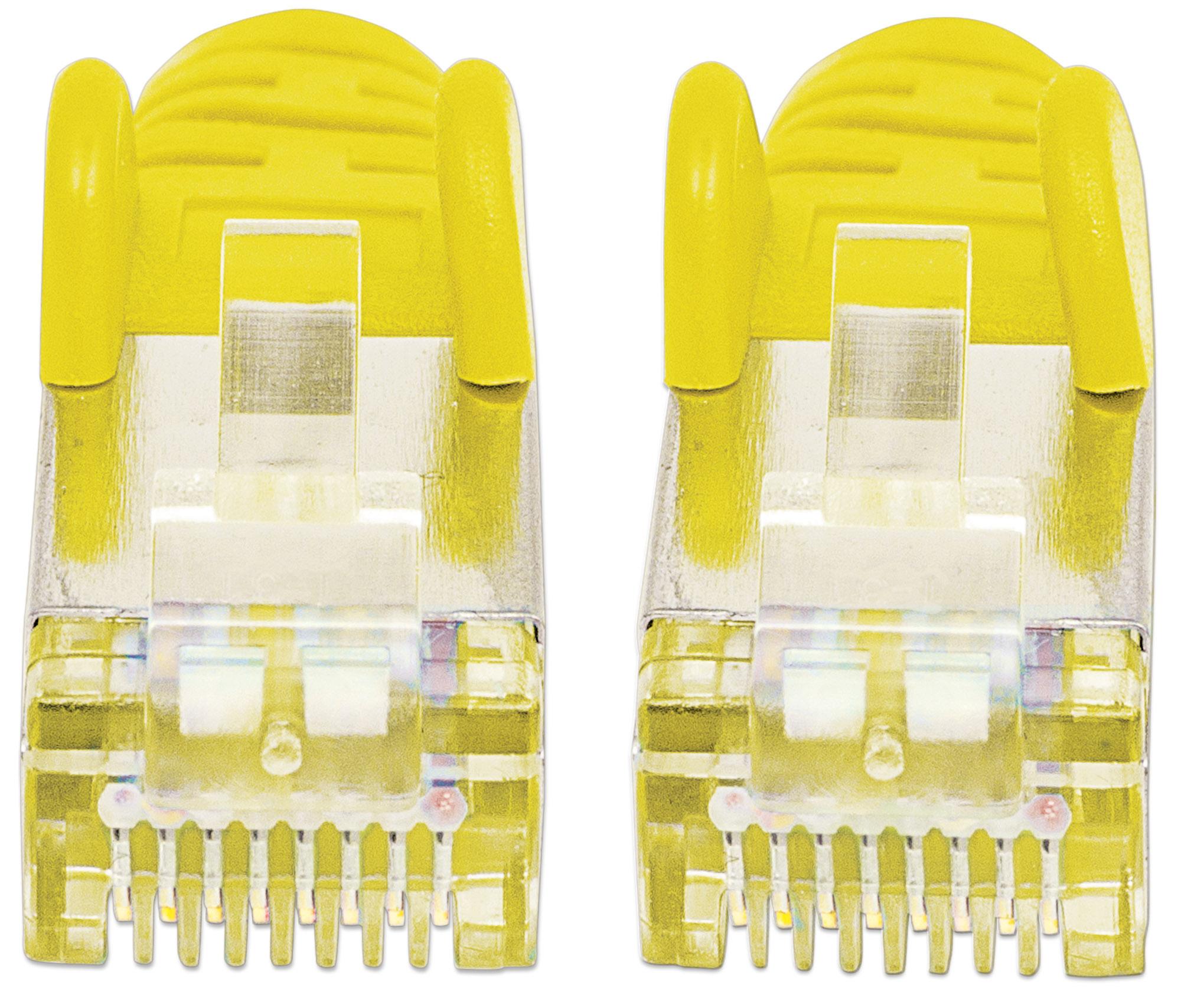 Cavo di Rete Patch Cat6 Giallo SFTP LSZH 1m - Intellinet ICOC LS6-010YE
