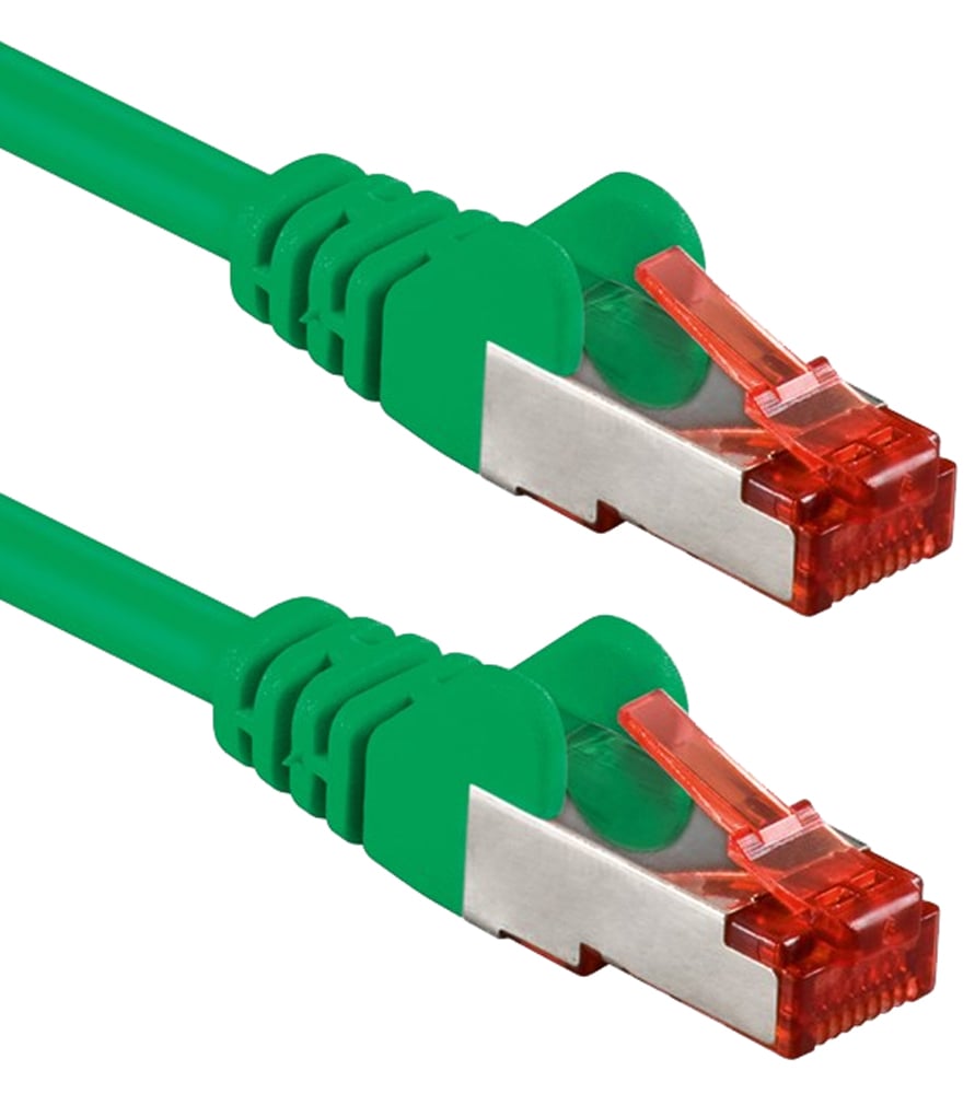 Cavo di rete Patch in rame Cat6 Verde SFTP LSZH 1,5m - Goobay ICOC LS6-015GREENG
