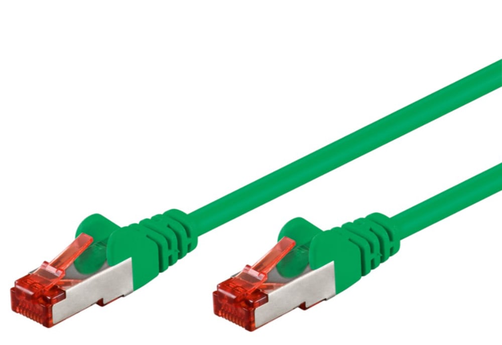Cavo di rete Patch in rame Cat6 Verde SFTP LSZH 1,5m - Goobay ICOC LS6-015GREENG