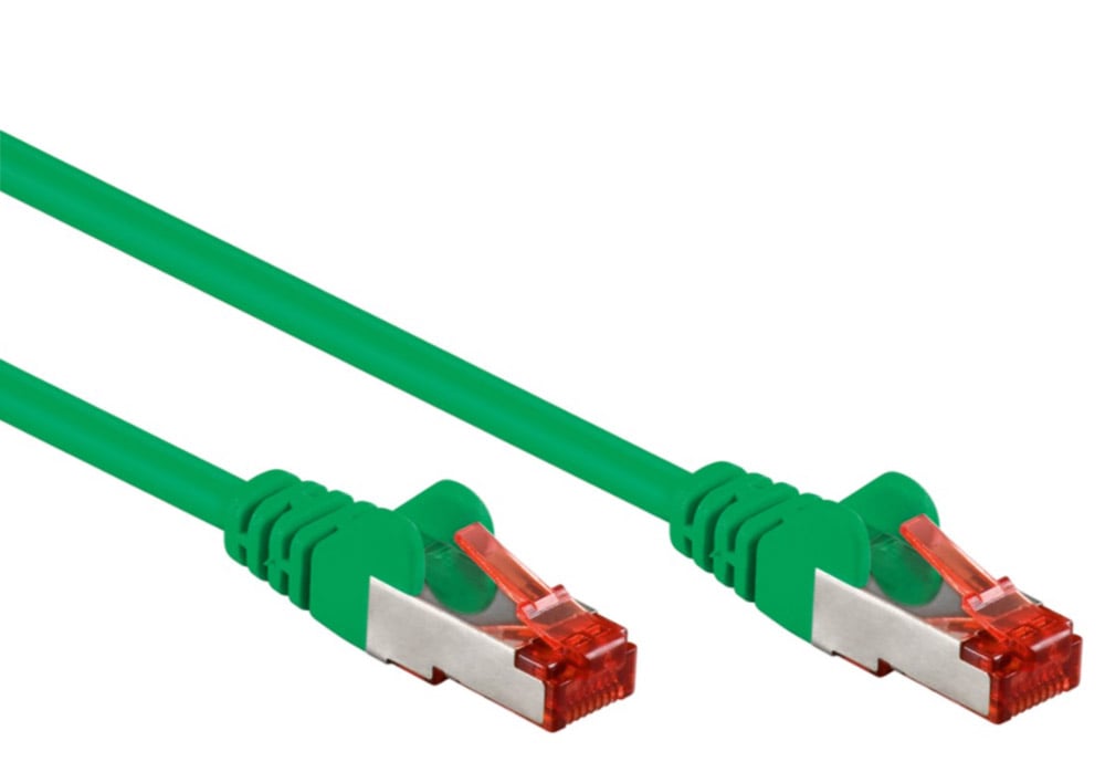 Cavo di rete Patch in rame Cat6 Verde SFTP LSZH 1,5m - Goobay ICOC LS6-015GREENG
