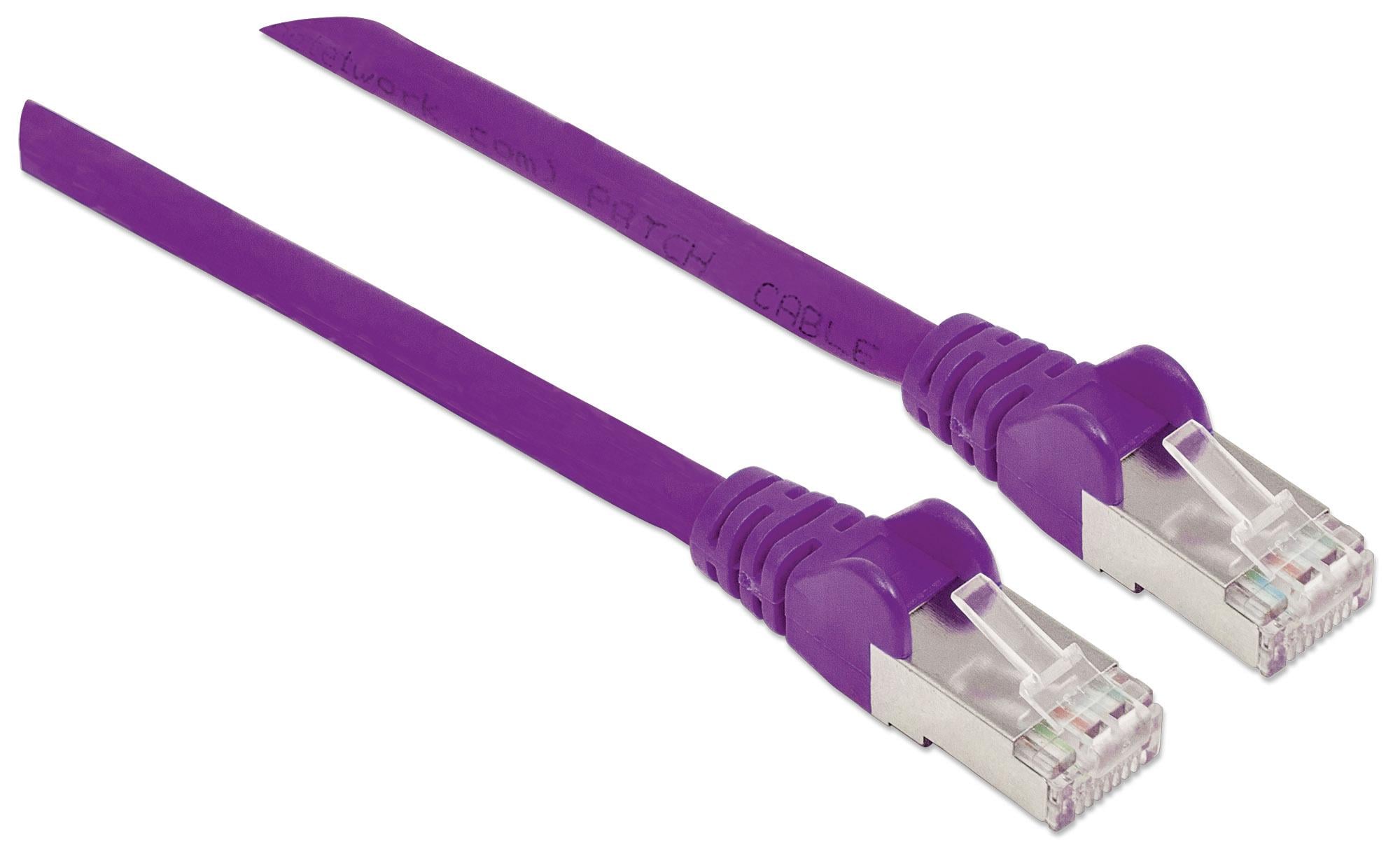 Patch network cable Cat 6 SFTP LSZH purple 2 m - Intellinet ICOC LS 6 - 020 VL